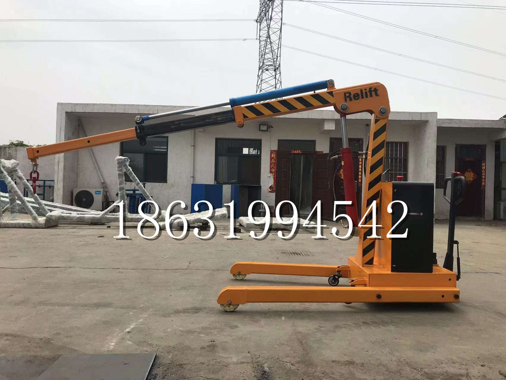 花莲县久征定做3吨三轮随车吊 农用园林绿化移树吊 平板工程用小吊机